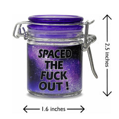 MINI SPACED THE FUCK OUT STORAGE JAR WITH CLAMPING LID - Discreet Smoker