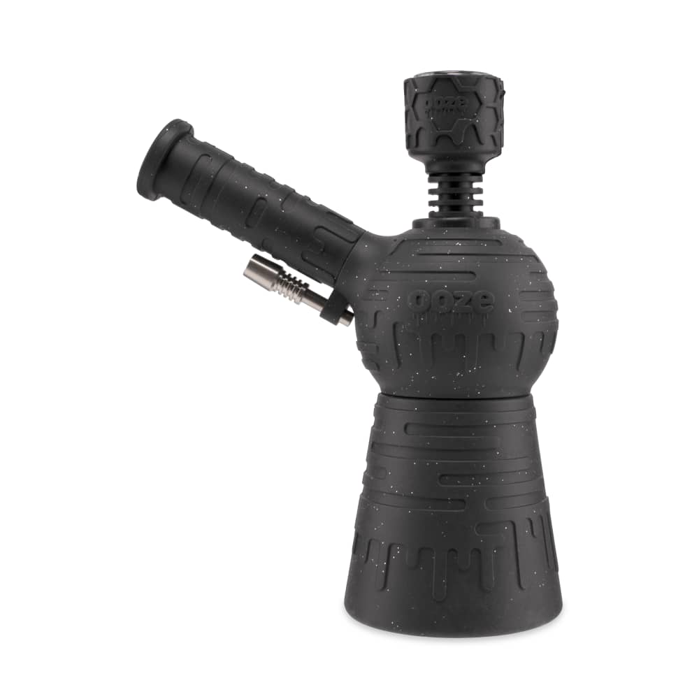 Ooze Blaster Silicone Glass 4-in-1 Hybrid Water Pipe and Dab Straw - Discreet Smoker