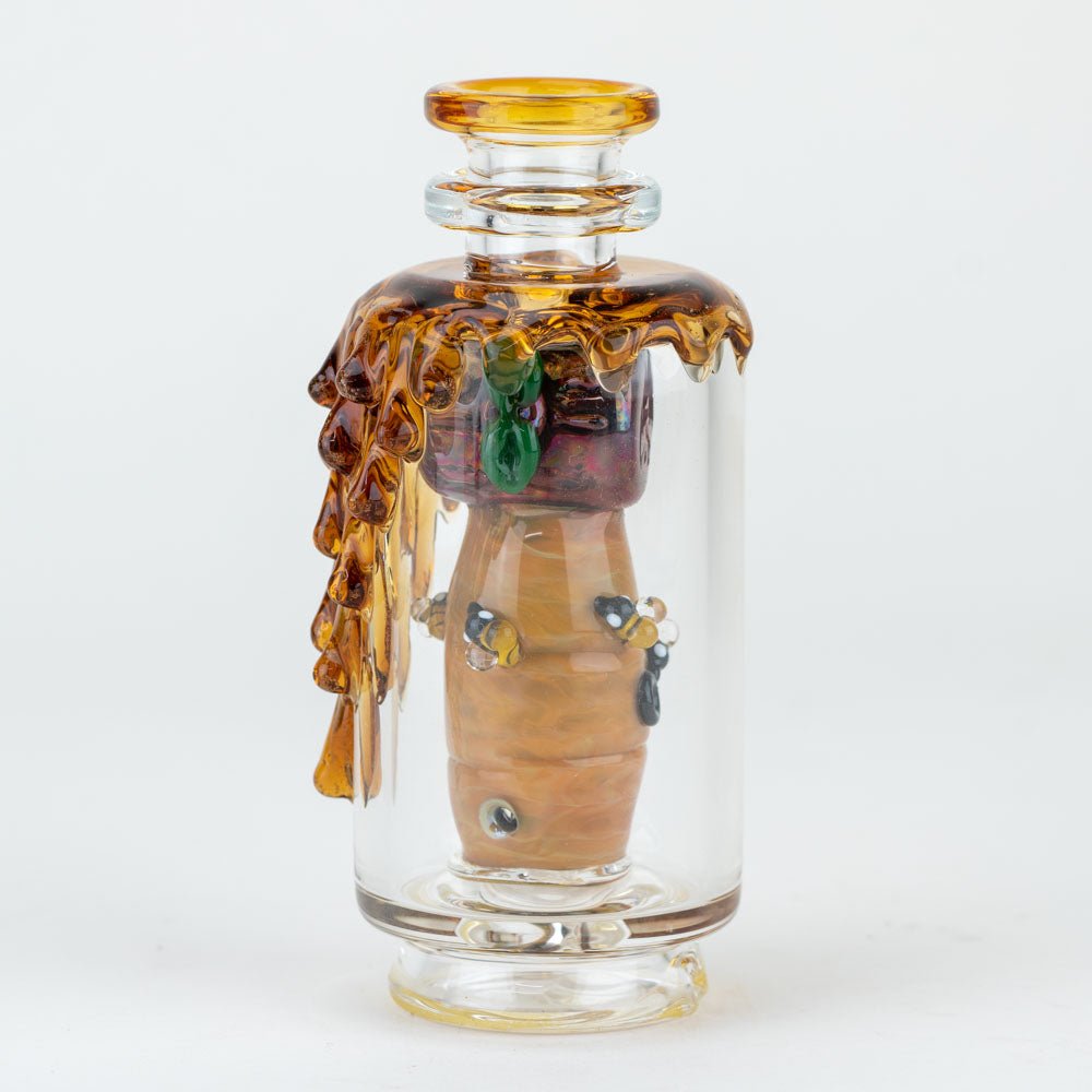 Empire Glassworks "Save the Bees" Glass Attachment for PuffCo Peak & Peak Pro - Discreet Smoker