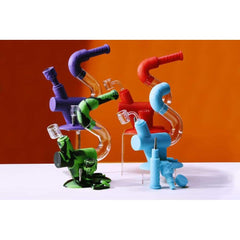 Ooze Swerve Silicone Water Pipe - Discreet Smoker