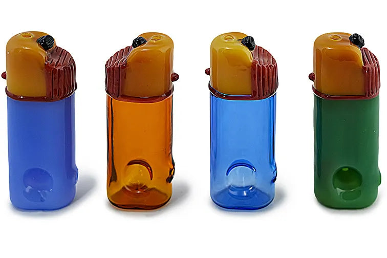Lighter Shape Glass Pipe - Discreet Smoker