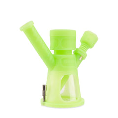 Ooze Hyborg Silicone Glass 4-in-1 Hybrid Water Pipe and Nectar Collector - Discreet Smoker