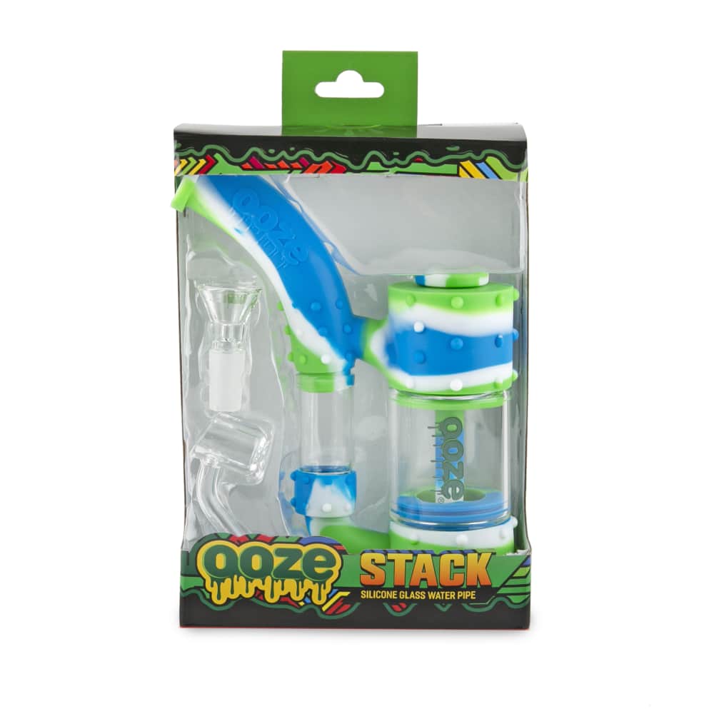 Ooze Stack Pipe Silicone Bubbler - Discreet Smoker
