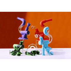 Ooze Swerve Silicone Water Pipe - Discreet Smoker