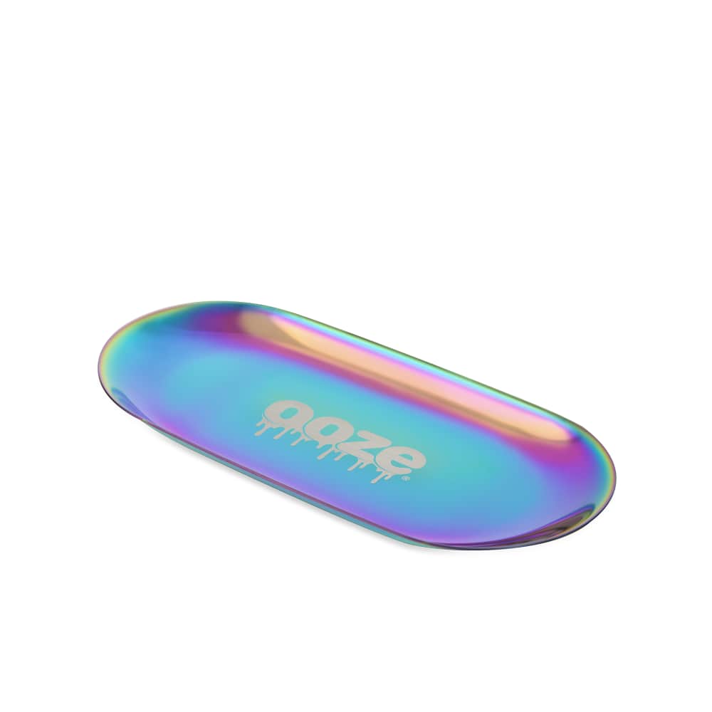 Ooze Rolling Tray - Metal - Aura - Small - Discreet Smoker