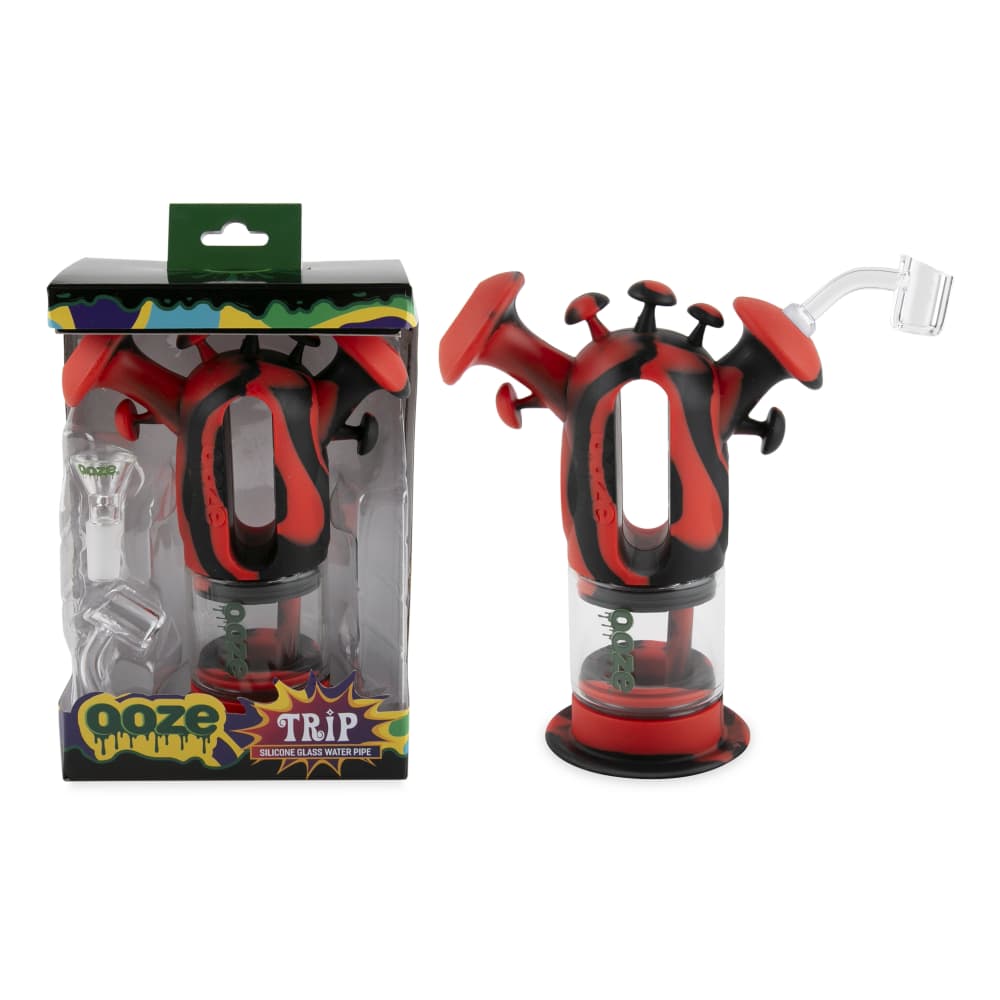 Ooze Trip Pipe Silicone Bubbler - Discreet Smoker