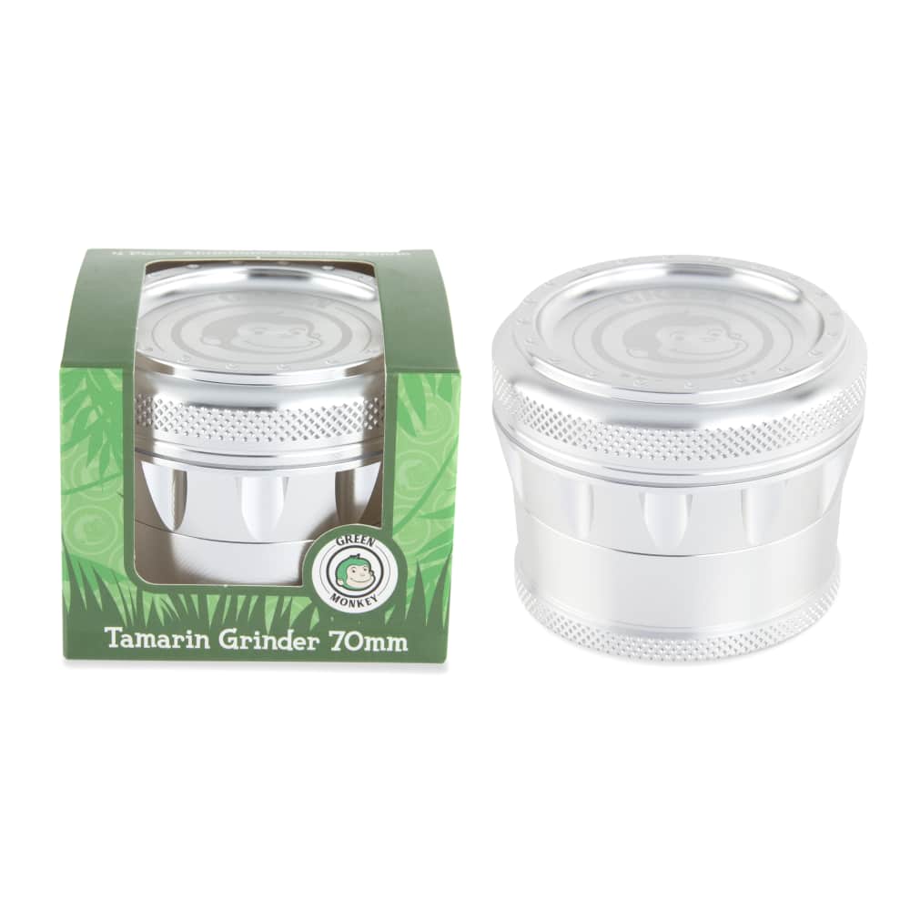 Green Monkey Grinder - Tamarin 4pc - 70mm - Discreet Smoker