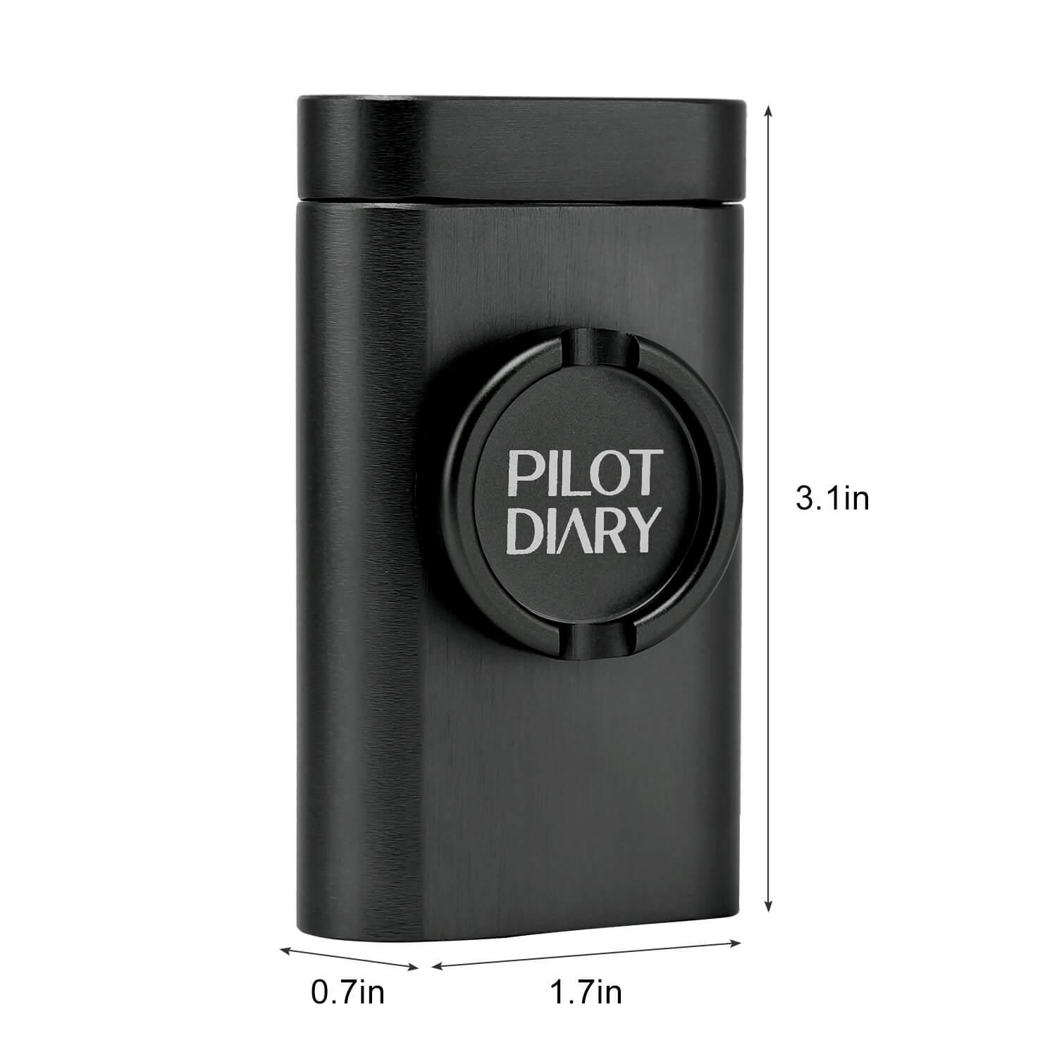 One Hitter Dugout With Grinder - Discreet Smoker