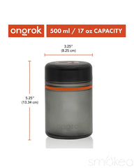 ONGROK 500ml Glass Storage Jars (2-Pack) - Discreet Smoker