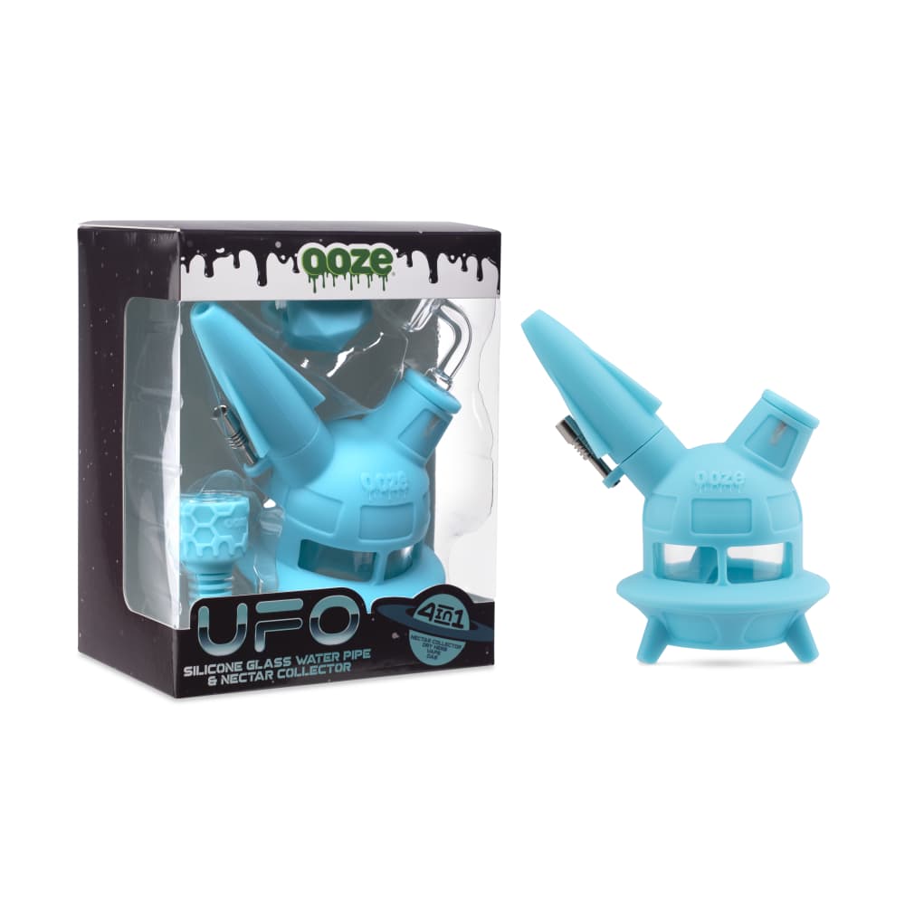 Ooze UFO Silicone Water Pipe - Discreet Smoker