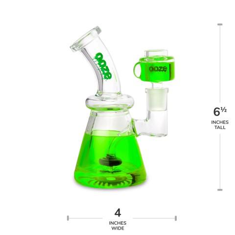 Ooze Glyco Bong Glycerin Chilled Glass Water Pipe - Discreet Smoker