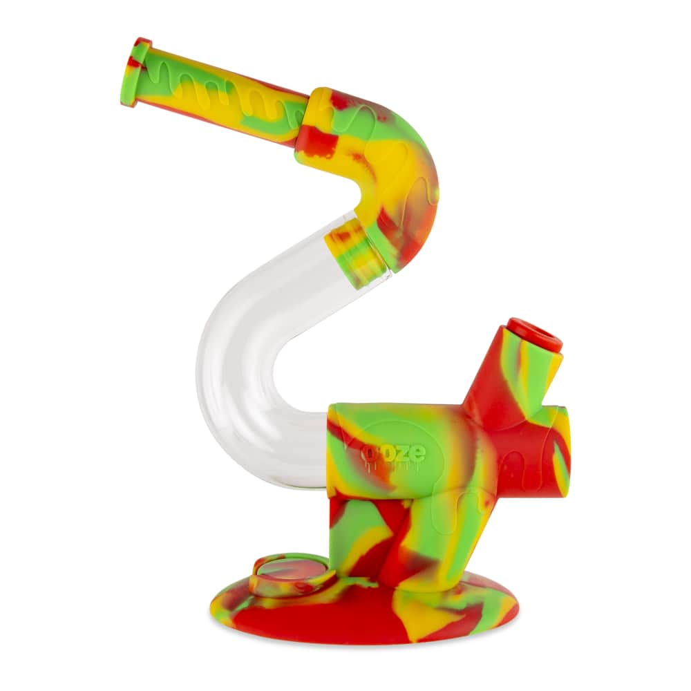 Ooze Swerve Silicone Water Pipe - Discreet Smoker