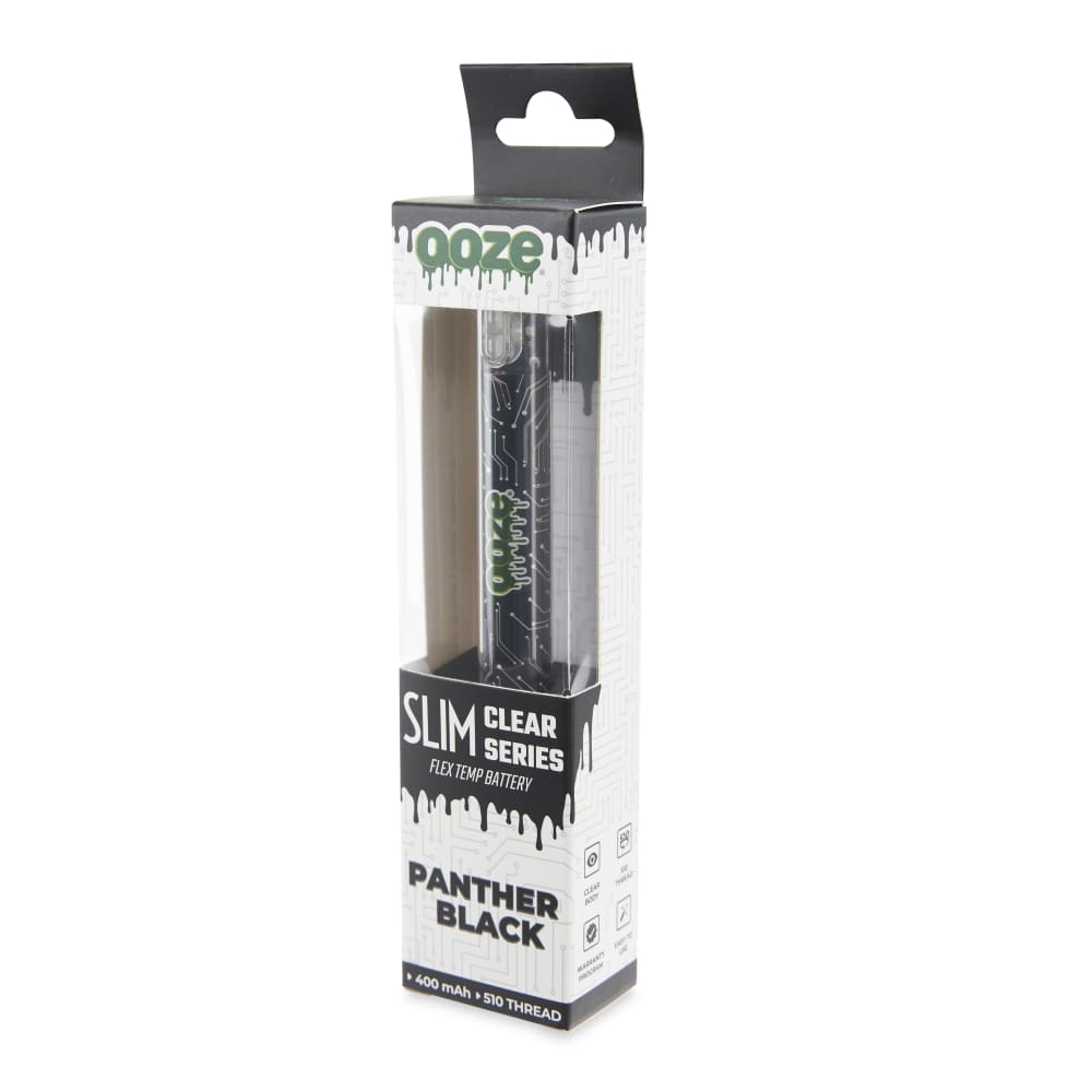 Slim Clear Series Transparent 510 Vape Battery - Discreet Smoker