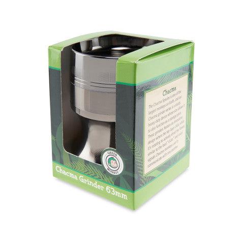 Green Monkey Grinder - Chacma 4pc with Ashtray - 63mm - Discreet Smoker