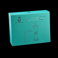 Space King Fully Fused Diamond Knot Banger Kit (Teal) - Discreet Smoker