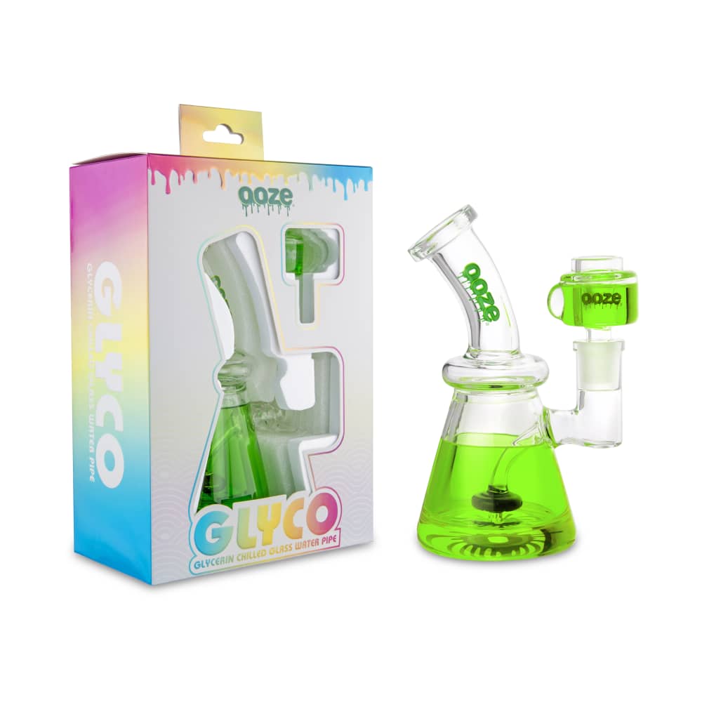 Ooze Glyco Bong Glycerin Chilled Glass Water Pipe - Discreet Smoker