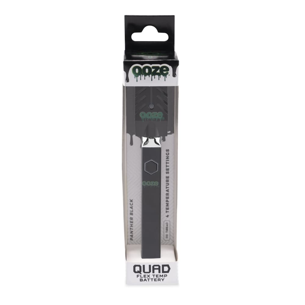 Ooze Quad 510 Thread 500 mAh Square Vape Pen Battery - Discreet Smoker