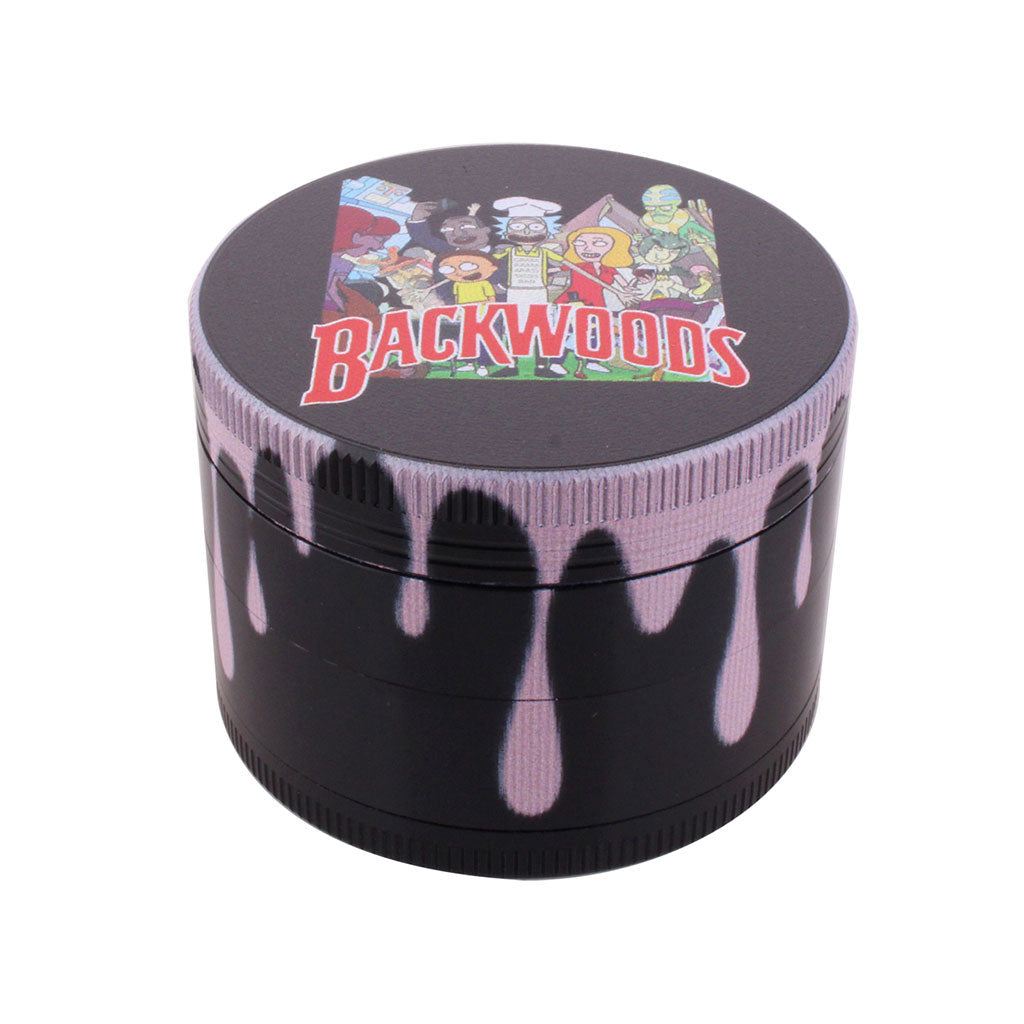 COLOR DRIP ALUMINUM 4-PIECE HERB GRINDER - Discreet Smoker