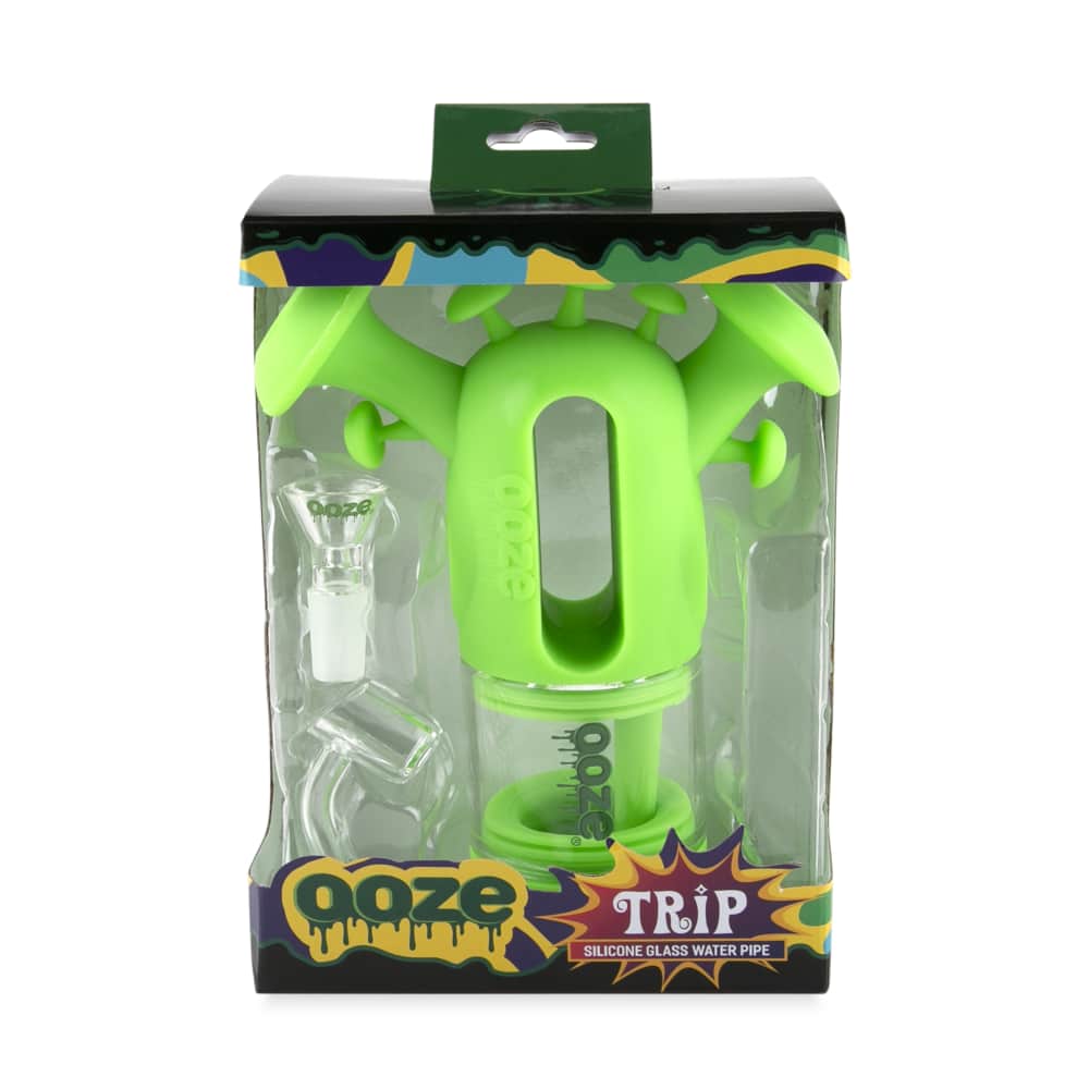 Ooze Trip Pipe Silicone Bubbler - Discreet Smoker
