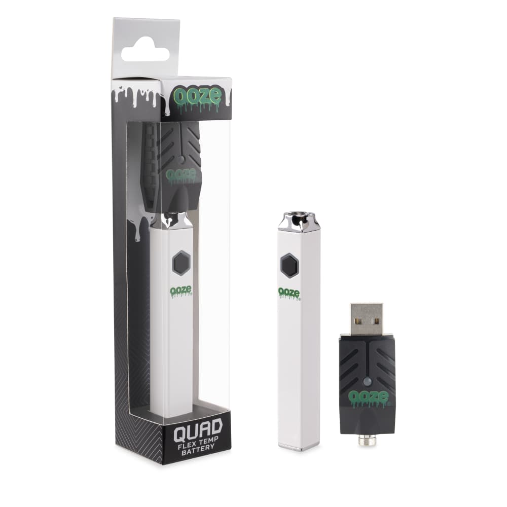 Ooze Quad 510 Thread 500 mAh Square Vape Pen Battery - Discreet Smoker
