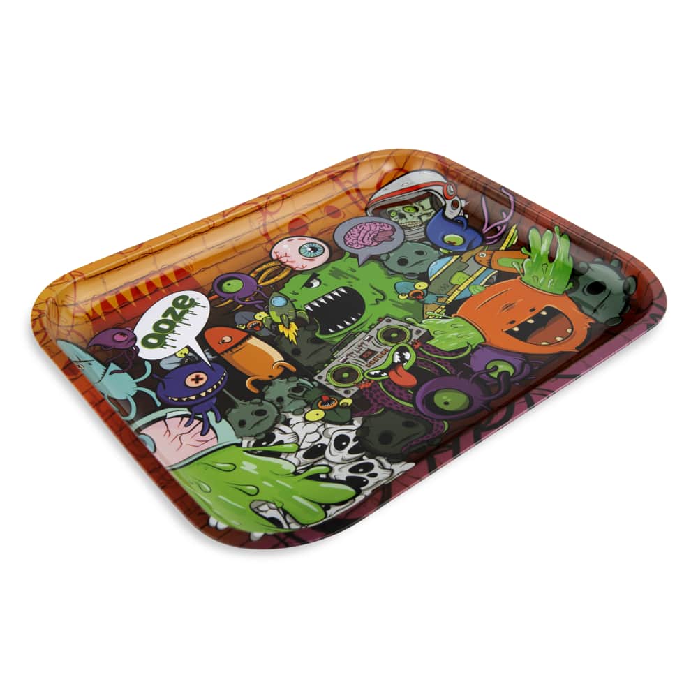Ooze Rolling Tray - Metal - Large - Discreet Smoker