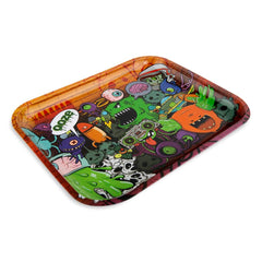 Ooze Rolling Tray - Metal - Large - Discreet Smoker