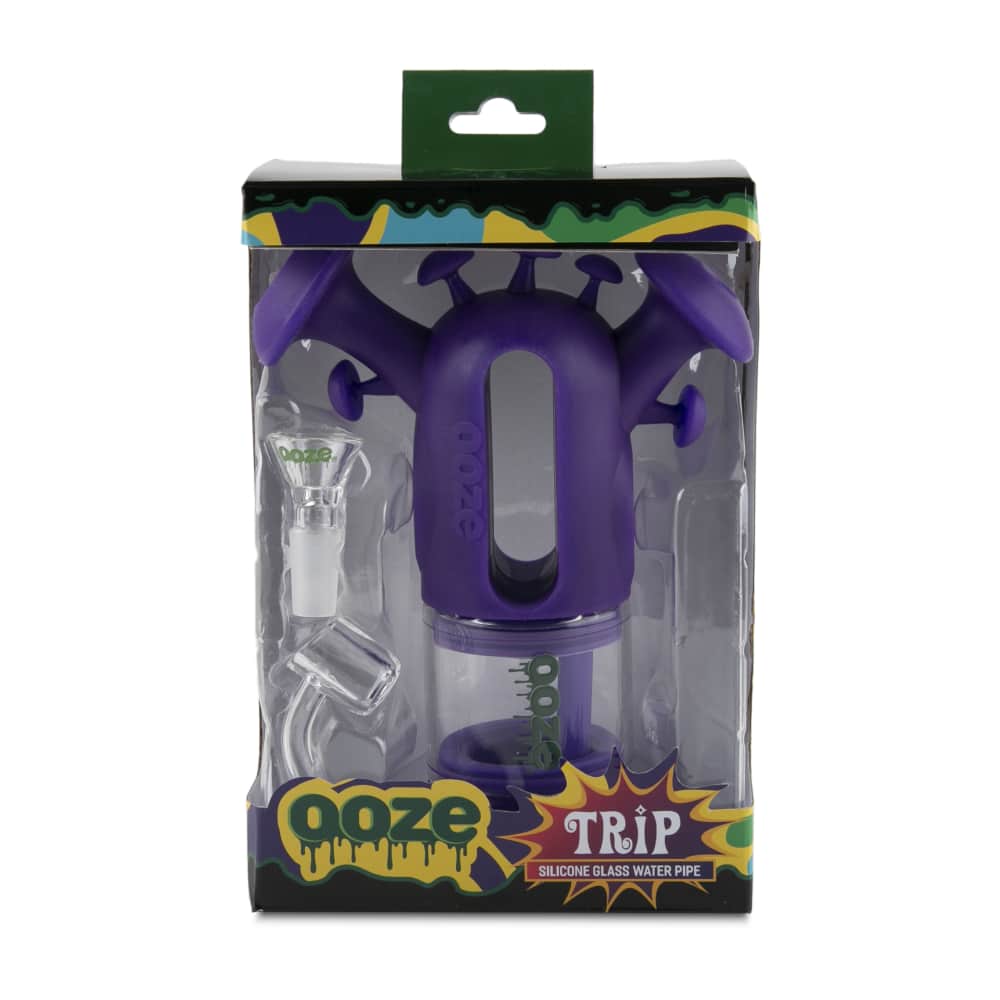 Ooze Trip Pipe Silicone Bubbler - Discreet Smoker