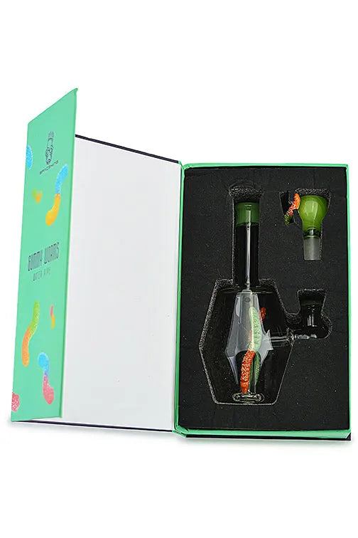 Space King Gummy Worms Water Pipe - Discreet Smoker