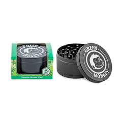 Green Monkey Grinder - Capuchin 4pc - 75mm - Discreet Smoker