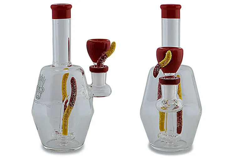Space King Gummy Worms Water Pipe - Discreet Smoker