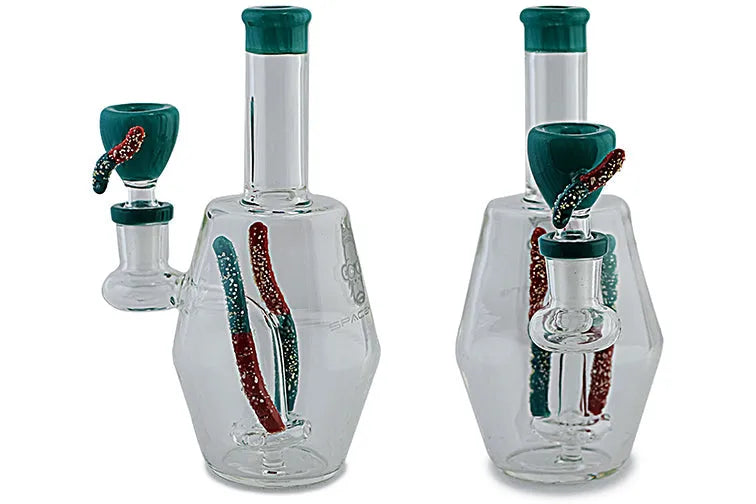 Space King Gummy Worms Water Pipe - Discreet Smoker