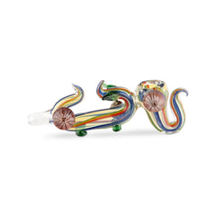Custom Glass 6” Rasta Hammer Hand Pipe - Discreet Smoker