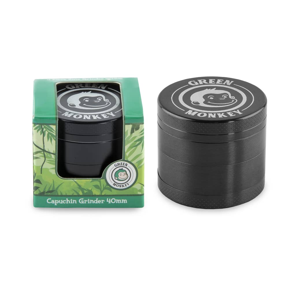 Green Monkey Grinder - Capuchin 4pc - 40mm - Discreet Smoker