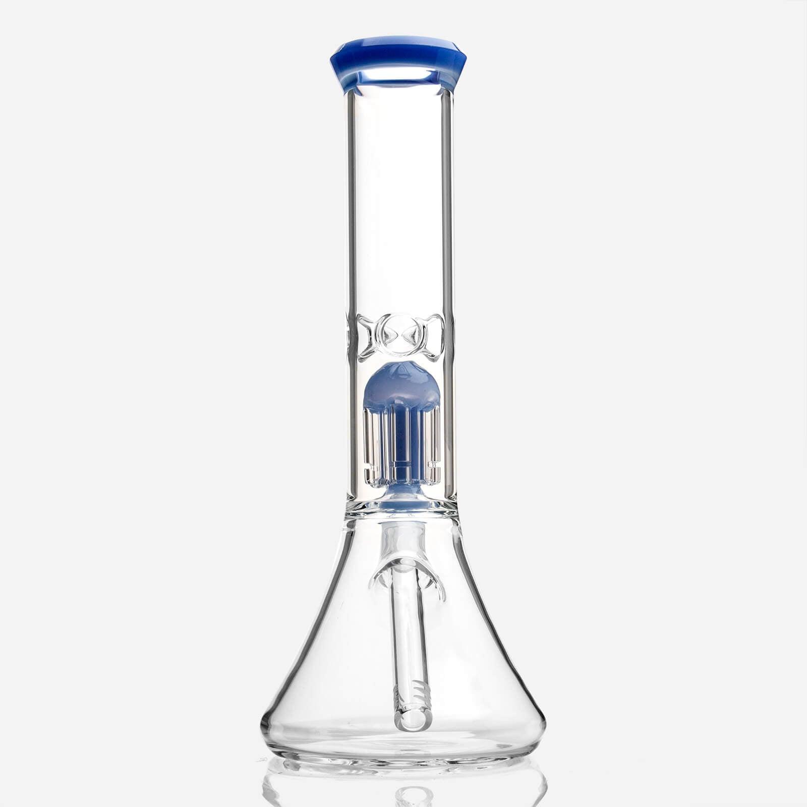 11-inch Glass Beaker Bong with Tree Perc - Discreet Smoker