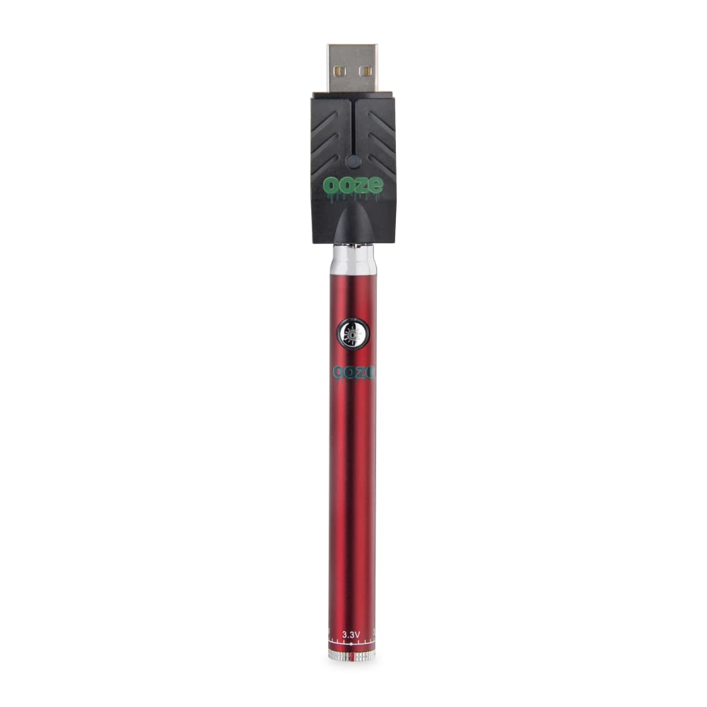 Ooze Slim Twist 510 Thread 320 mAh CBD Vape Pen Battery + USB Charger - Discreet Smoker