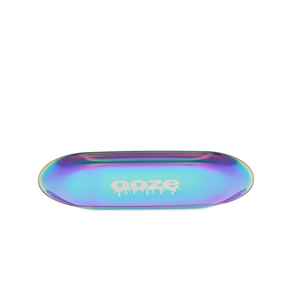 Ooze Rolling Tray - Metal - Aura - Small - Discreet Smoker