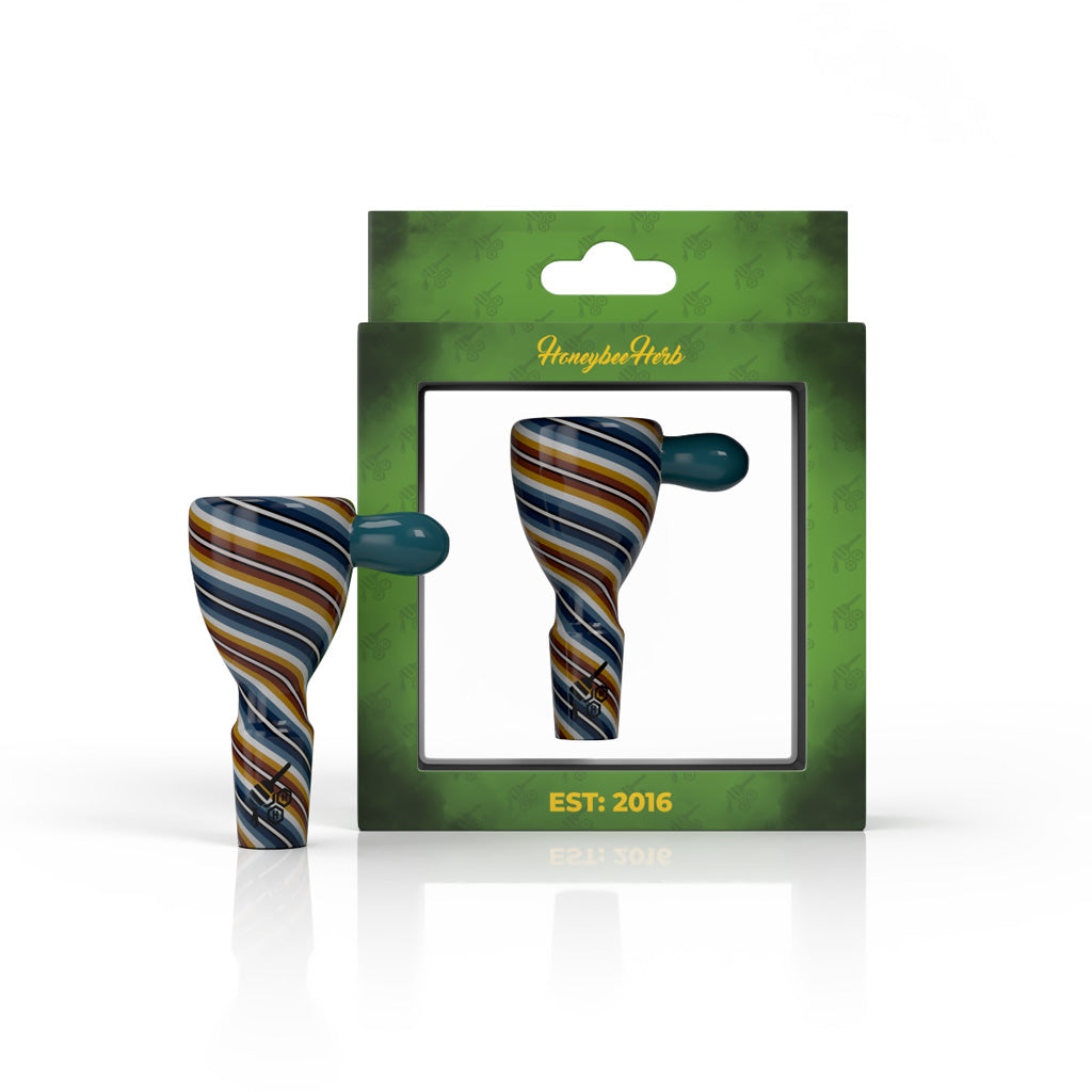 WIG WAG STRIPPED BONG BOWL PIECES - Discreet Smoker