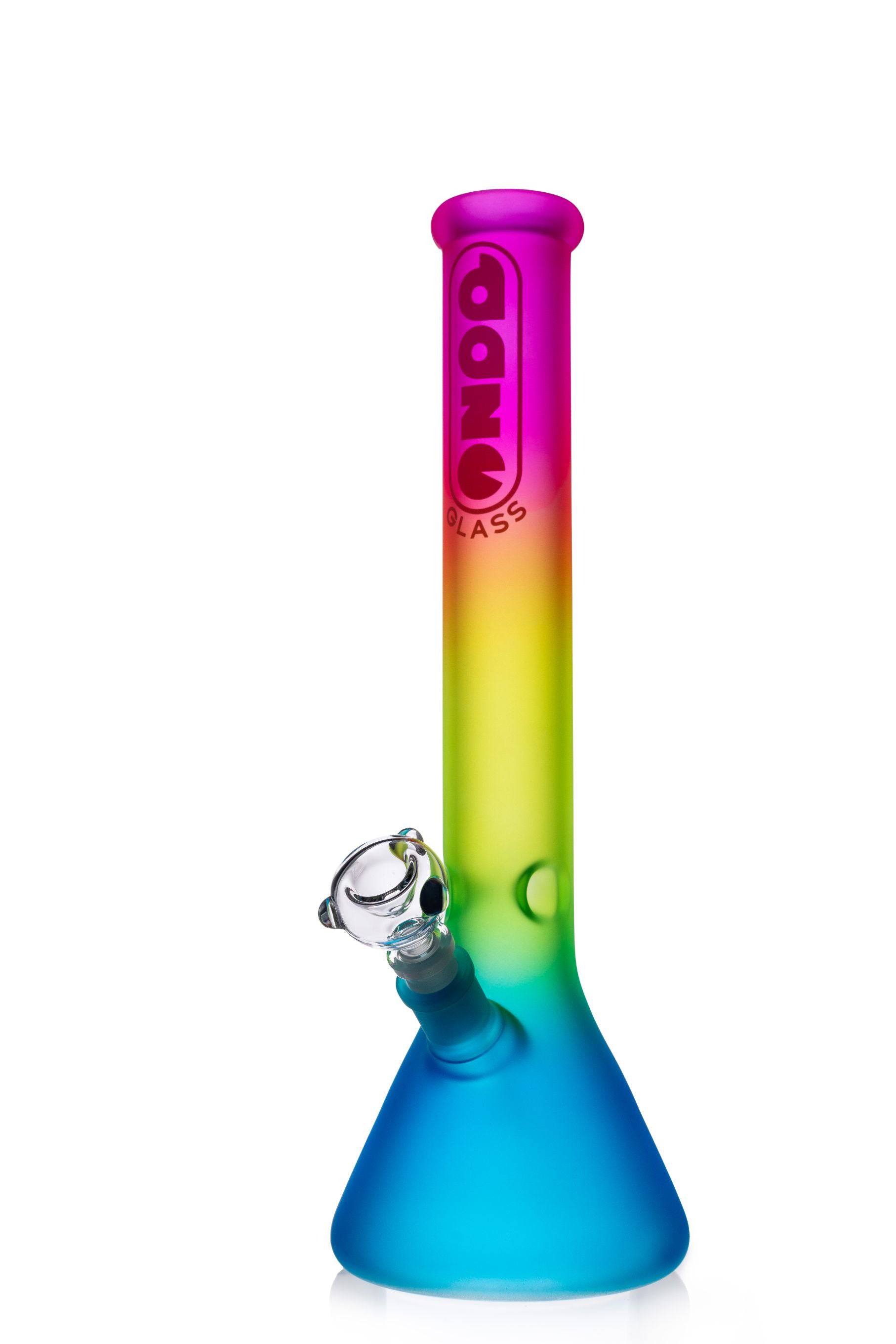 Daze Glass - 16" Rainbow Color Glass Water Pipe - Discreet Smoker