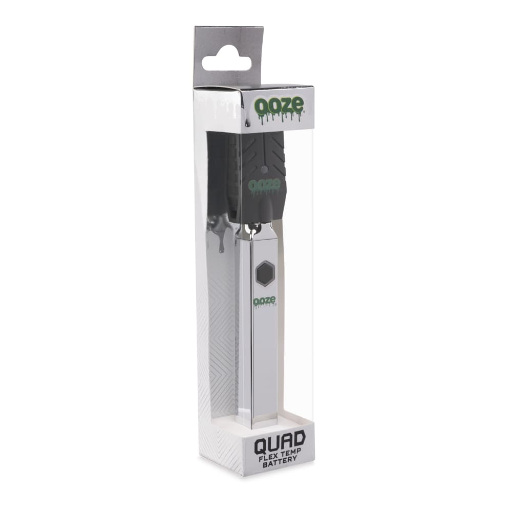 Ooze Quad 510 Thread 500 mAh Square Vape Pen Battery - Discreet Smoker