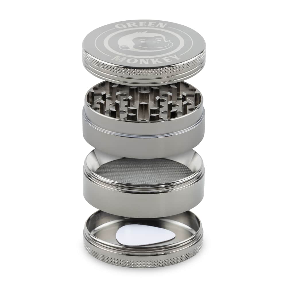 Green Monkey Grinder - Capuchin 4pc - 63mm - Discreet Smoker
