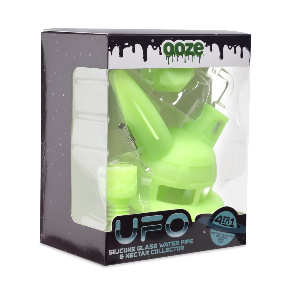 Ooze UFO Silicone Water Pipe - Discreet Smoker