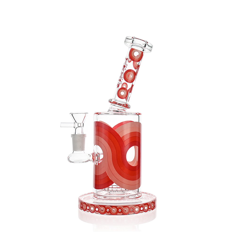 Retro Scientific Bong with Matrix Perc | Croia Glass - Discreet Smoker