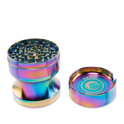 Green Monkey Grinder - Chacma 4pc with Ashtray - 63mm - Discreet Smoker