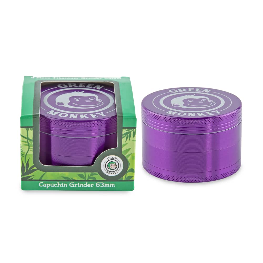 Green Monkey Grinder - Capuchin 4pc - 63mm - Discreet Smoker