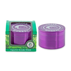 Green Monkey Grinder - Capuchin 4pc - 63mm - Discreet Smoker