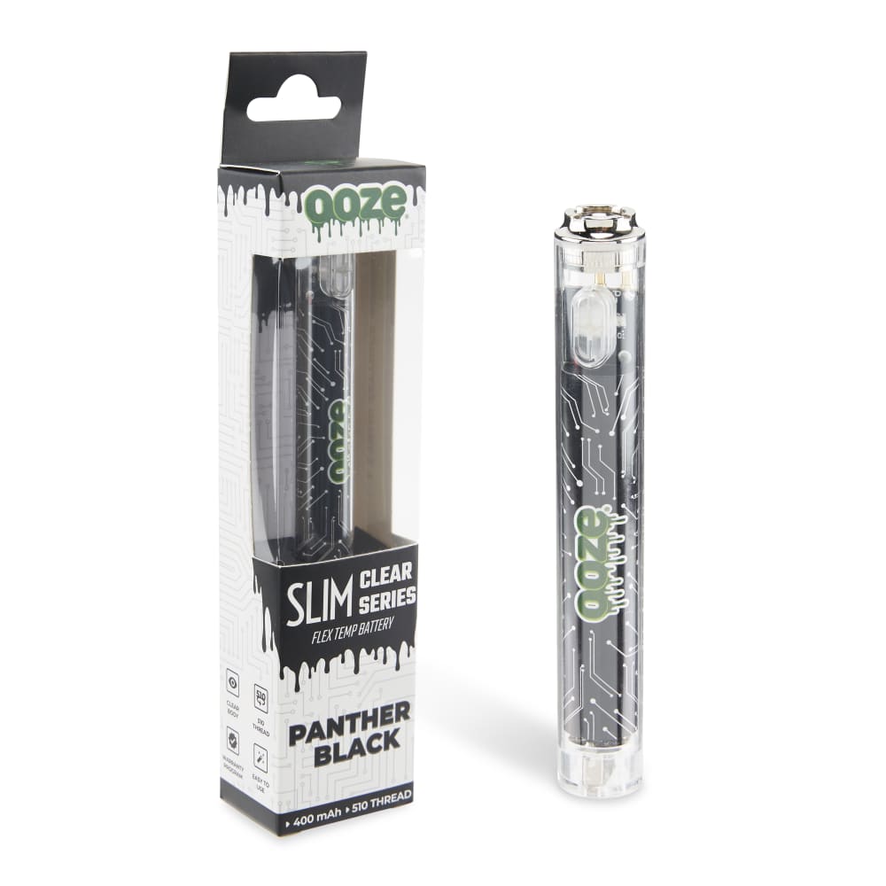 Slim Clear Series Transparent 510 Vape Battery - Discreet Smoker