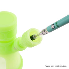 Ooze Hyborg Silicone Glass 4-in-1 Hybrid Water Pipe and Nectar Collector - Discreet Smoker