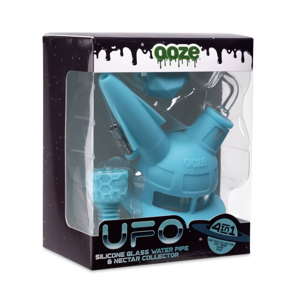 Ooze UFO Silicone Water Pipe - Discreet Smoker