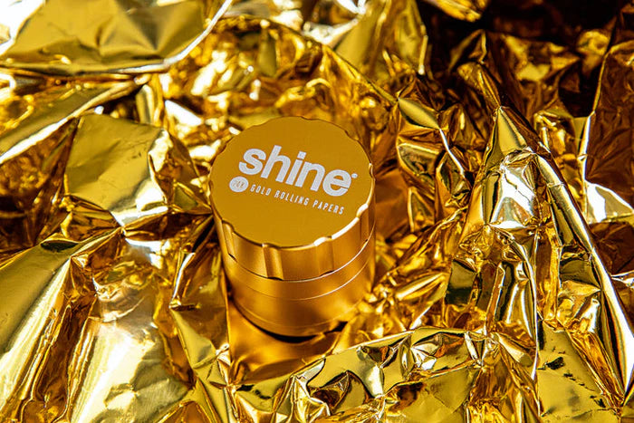 Shine Gold Herb Grinder - Discreet Smoker