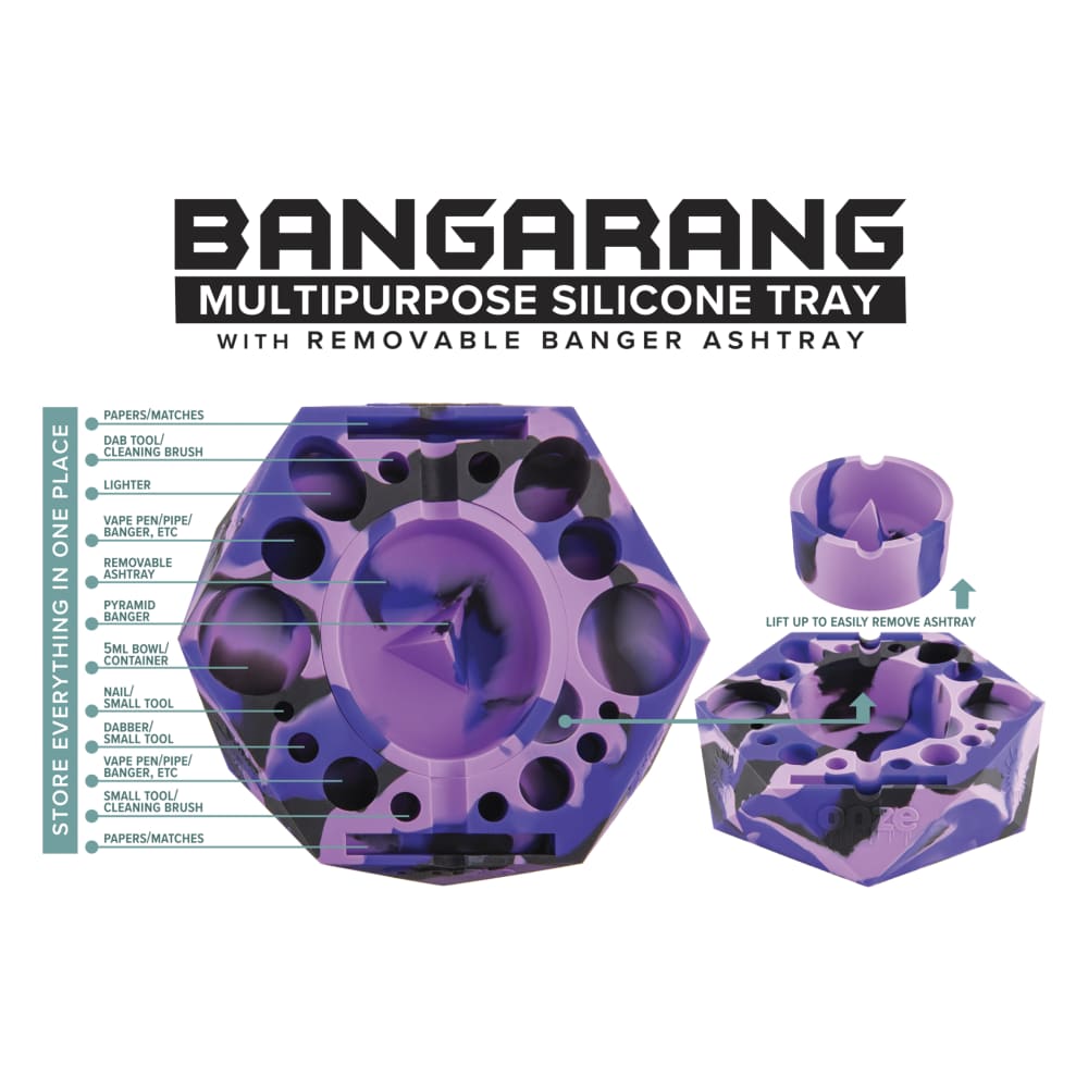 Ooze Bangarang Silicone Ash Tray - Discreet Smoker